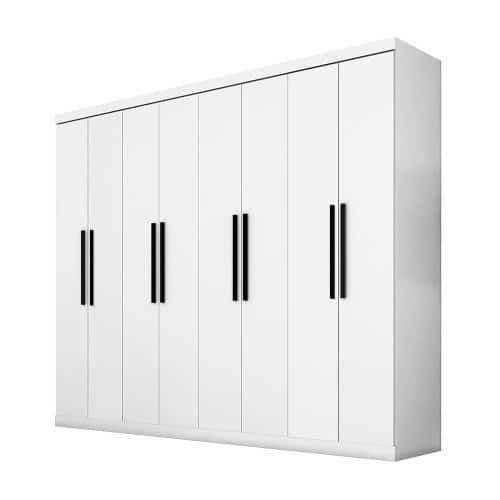 Guarda-Roupas-Casal-8-Portas-4-Gavetas-Mayara-Araplac-Branco-1.jpeg Guarda Roupas Casal 8 Portas 4 Gavetas Mayara Araplac Branco - Imagem 1