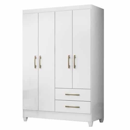 Guarda-Roupas-Solteiro-4-Portas-Chile-Branco-1.jpeg Guarda Roupas Solteiro 4 Portas Chile Branco - Imagem 1