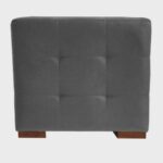 Kit 2 Puffs Cuba Decorativo Suede Cinza – Navega Móveis - Imagem 2