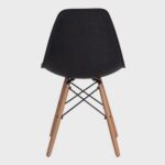 Kit 4 Cadeiras Eiffel Sala Jantar Cozinha Escritório Charles Eames Preta - Imagem 5