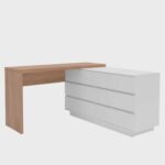 Mesa para Escritório Diretor em L 6 Gavetas Oring Yescasa - Imagem 3