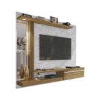 Painel Para Tvs 55 Polegadas Led Prateleira De Vidro Denver
