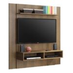 Painel para TV até 50 Polegadas Madesa Arizona 1 Prateleira 2 Nichos