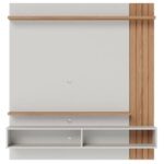 Painel para Tv Home Suspenso Juriti 1.5 Off White Matte Freijó – Colibri - Imagem 2