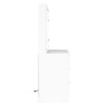 Penteadeira Camarim França 6 lâmpadas Branco Politorno - Imagem 3