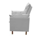 Poltrona De Amamentação Com Puff Isabella Bellamado Cor bege - Imagem 3